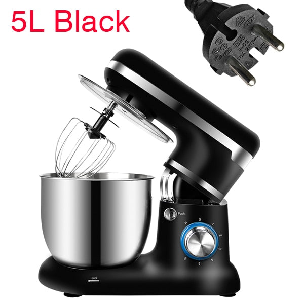 BioloMix Stand Mixer Stainless Steel Bowl 6-speed Kitchen Food Blender Cream Egg Whisk Cake Dough Kneader Bread Maker