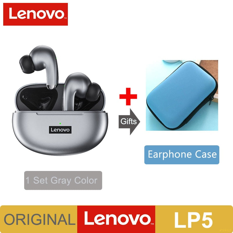 Lenovo LP5 Mini Bluetooth Earphone IPX5 Waterproof Wireless Earbuds for iPhone 13 Xiaomi Headphone With Dual Mic LP40 Upgraded