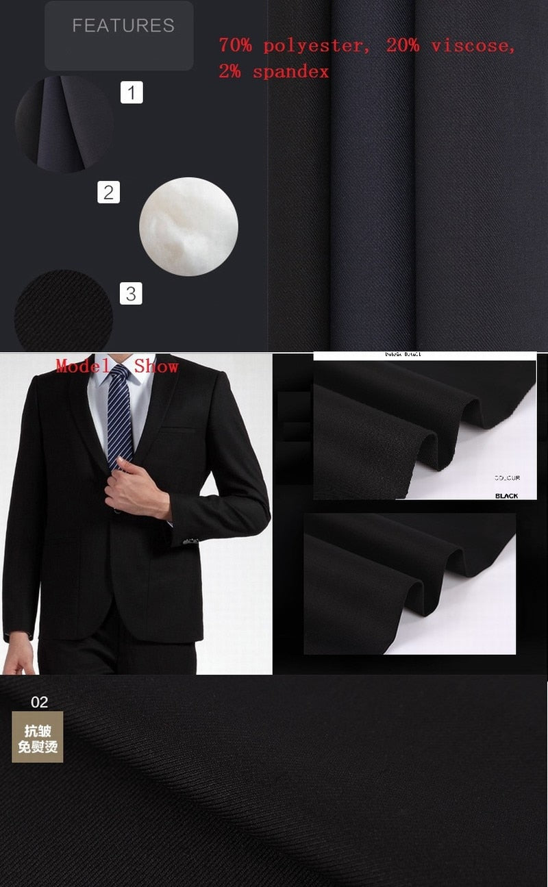 Latest Peaked Lapel Men Suits for Wedding Black Groom Tuxedos trajes de hombre 3 Pcs Prom Party Costume Outfits Masculino