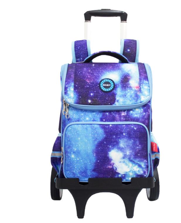 School Trolley Backpack For Girls Trolley bags with Wheels Children School Rolling Backpack Bag For kids  wheeled school bag