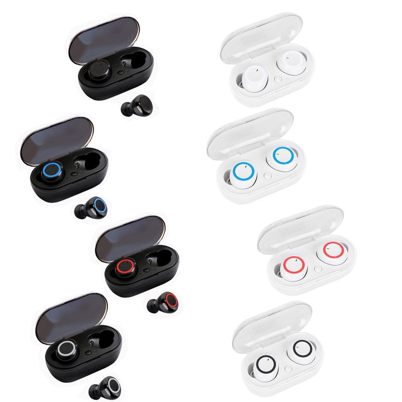 2021 TWS Wireless Bluetooth 5.0 Earphone Touch Control 9D Stereo Headset with Mic Sport Earphones Waterproof Earbuds LED Display