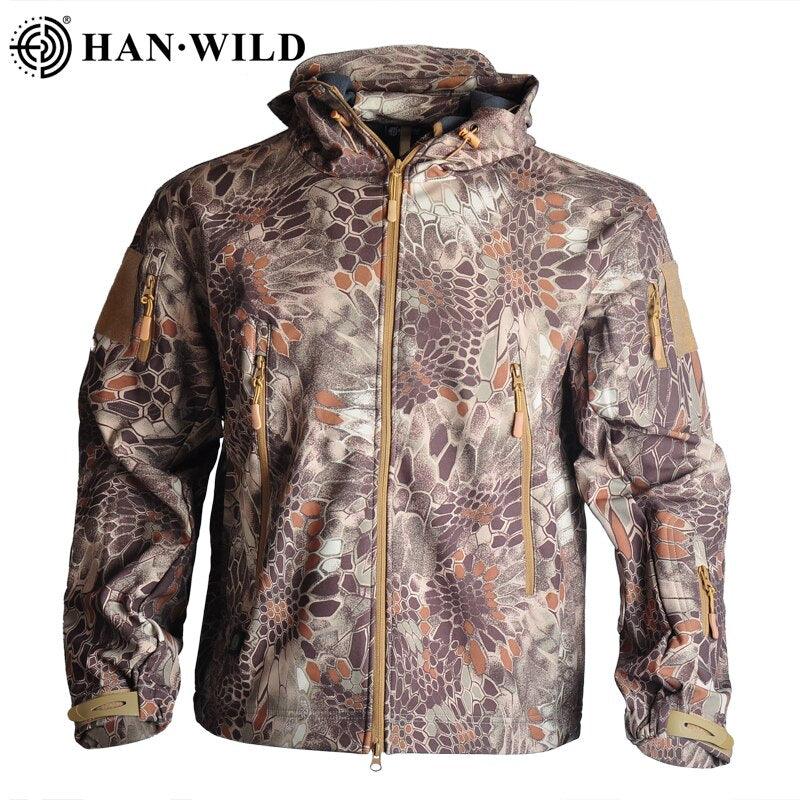 Army Clothing Men&#39;s Military Fleece Jacket Safari Airsoft Tactical Men Clothing MulticamTracksuits Camouflage Windbreakers 5XL