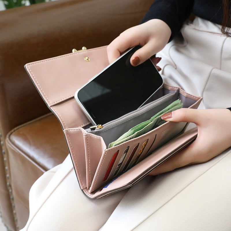 aliwood 2022 Brand Luxury Women Wallet Long Purse Clutch Large Capacity Female Wallets Lady Phone bag Card Holder Carteras Mujer