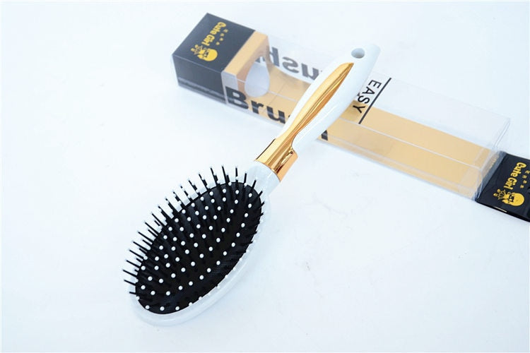 3 Styles Hair Brushes Women Airbag Massage Comb Champagne Luxury Curling Comb Detangle Brush Hair For Professional Styling Tools