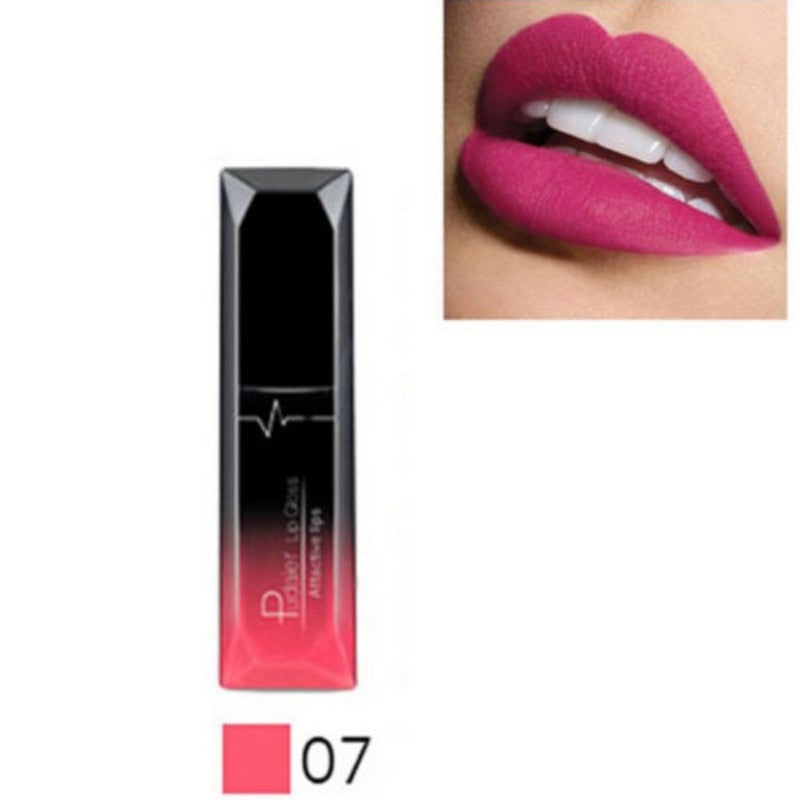 Pudaier Nude Matte Liquid Lipsticks Waterproof Long Lasting Lip Gloss Sexy Red Velvet Lip Tint Women Makeup Cosmetics Batom