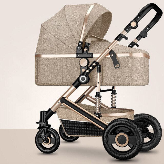 Luxury  Baby Stroller High Landview 3 in 1 Baby Stroller  Portable Baby Pushchair Baby Pram  Baby Comfort for Newborn