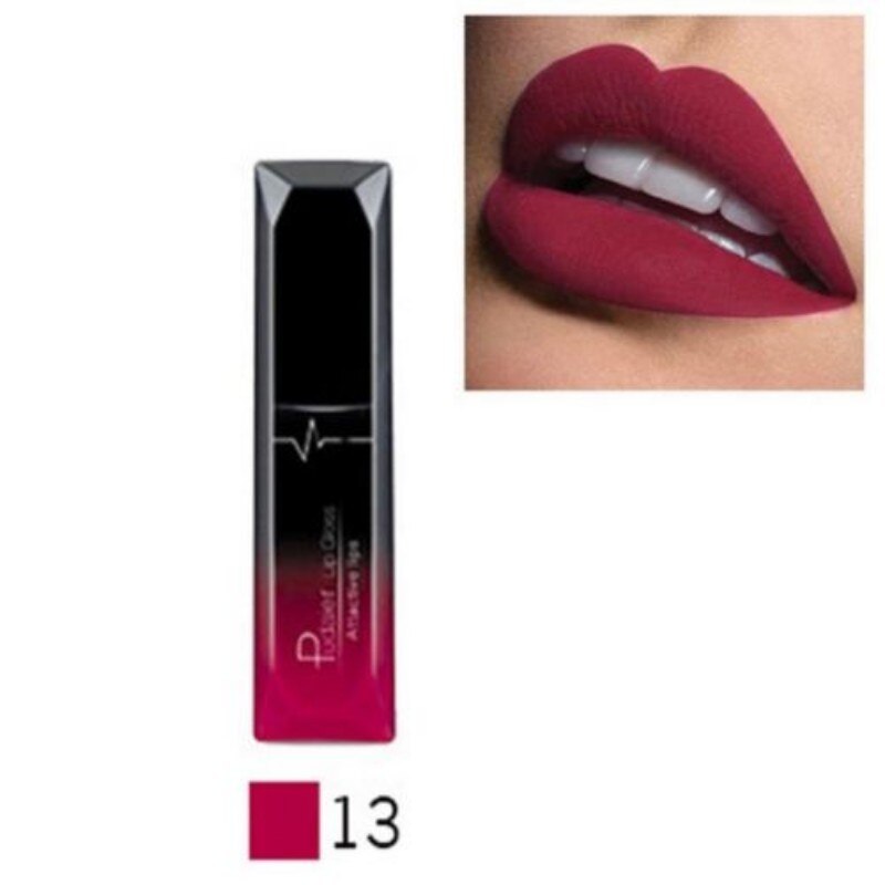 Pudaier Nude Matte Liquid Lipsticks Waterproof Long Lasting Lip Gloss Sexy Red Velvet Lip Tint Women Makeup Cosmetics Batom