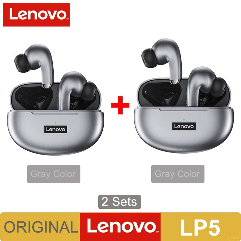 Lenovo LP5 Mini Bluetooth Earphone IPX5 Waterproof Wireless Earbuds for iPhone 13 Xiaomi Headphone With Dual Mic LP40 Upgraded