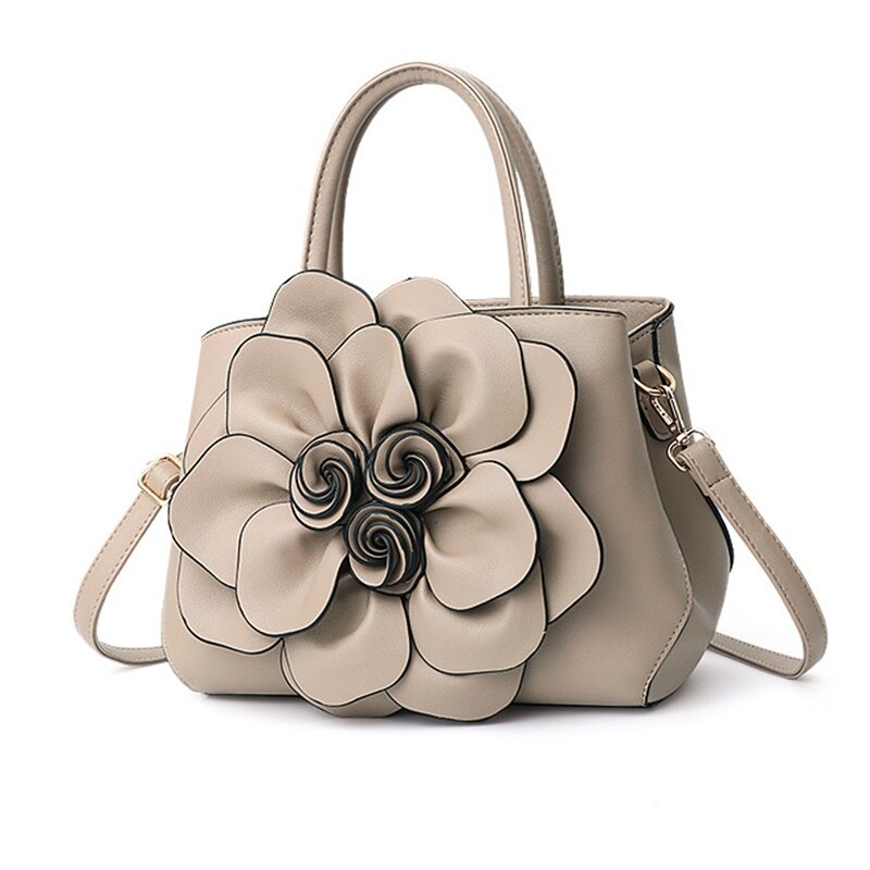 Elegant Women Handbags, Tote Bag, Three-Dimensional Flower Shoulder Designer Bag, Ladies Messenger Crossbody Bag, Party Purse Bolsa Feminina  www.chishtismart.com