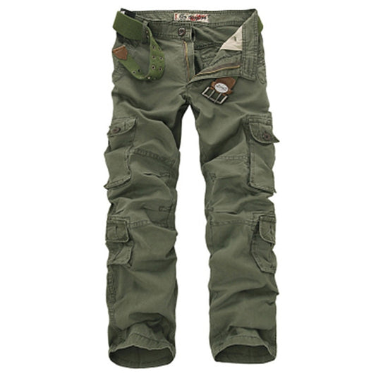 Fashion Military Cargo Pants Men Loose Baggy Tactical Trousers Oustdoor Casual Cotton Cargo Pants Men Multi Pockets Big size