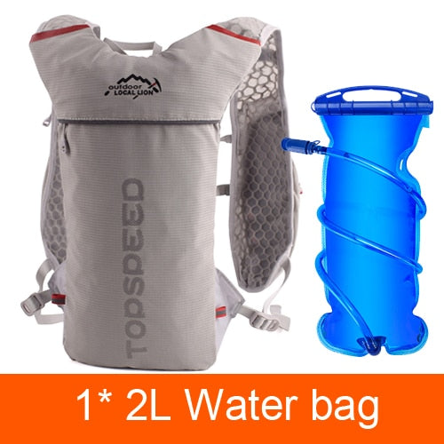 Trail Running Backpack 5L Ultra Running Hydration Vest Pack Marathon Running Bike Rucksack bag 500ml Soft Flask Bottle Water Bag