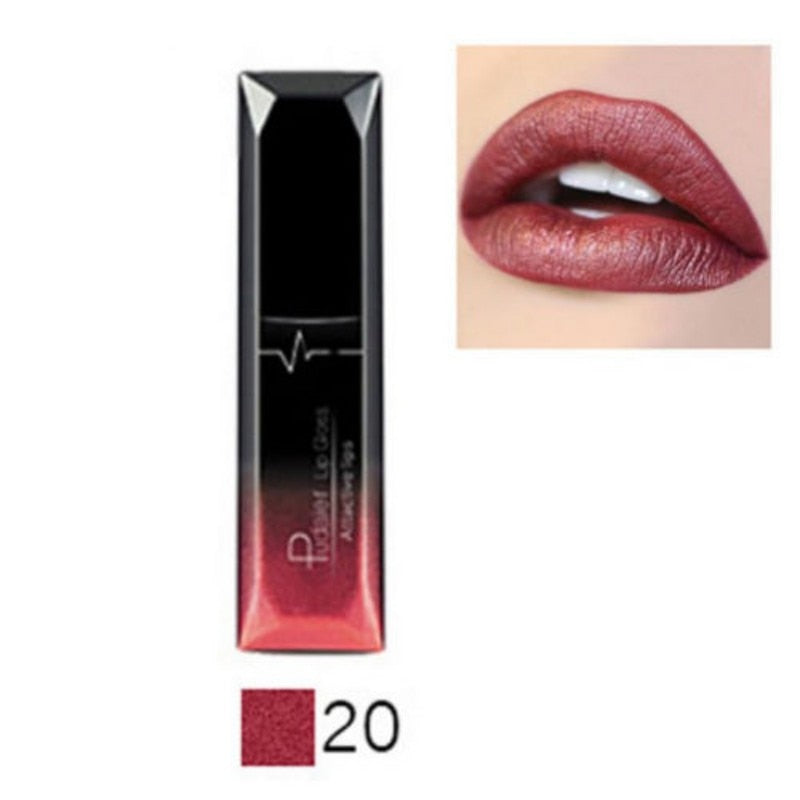 Pudaier Nude Matte Liquid Lipsticks Waterproof Long Lasting Lip Gloss Sexy Red Velvet Lip Tint Women Makeup Cosmetics Batom