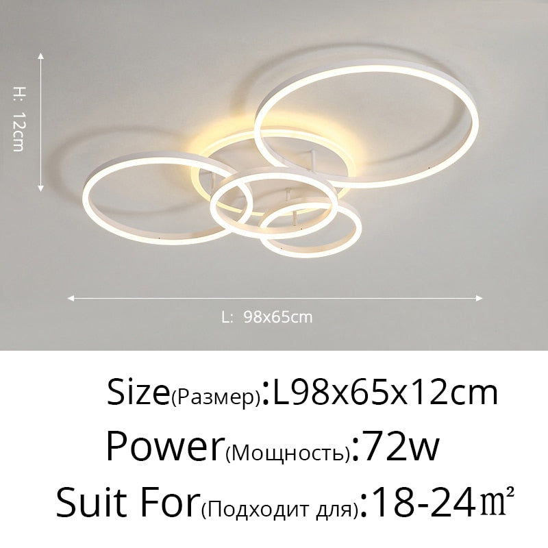 Gold White Modern LED Chandelier Lighting For Living Study Room Lights Indoor Lamps Parlor Foyer Lustres Chandeliers Luminaire