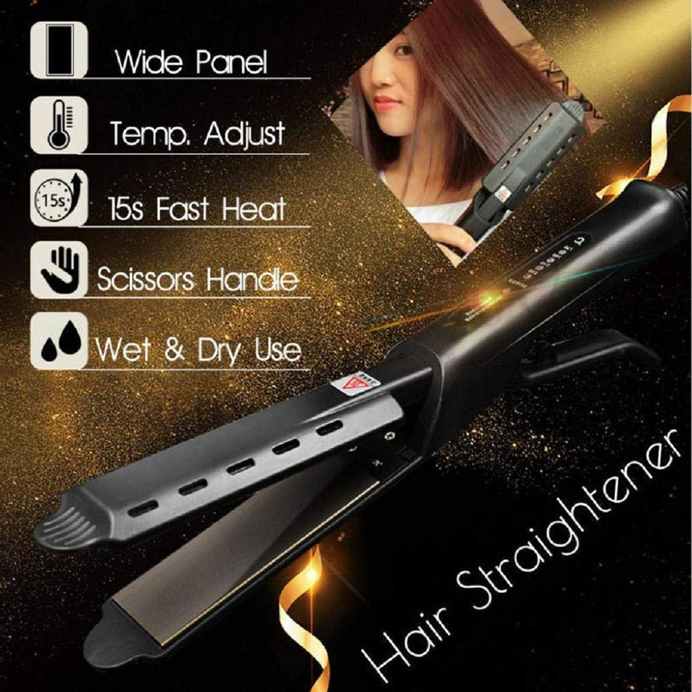 Steam Iron Hair Straightener Ceramic Ionic Four-gear Flat Iron Straightening Professional Hair Straighteners Steam Straightener