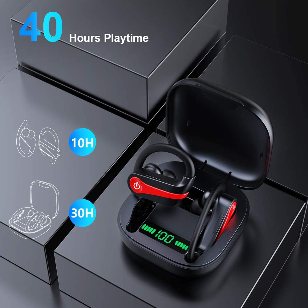 TWS 5.1 Bluetooth Earphones LED Display Wireless Headphones Noise Cancelling Earbuds Waterproof Sports Headsets With Microphone
