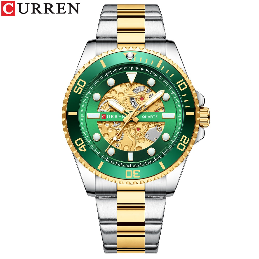 CURREN Top Brand Luxury Men&#39;s Quartz Watches Exquisite Stainless Steel Fashion Classic Watches For Men Relogio Masculino