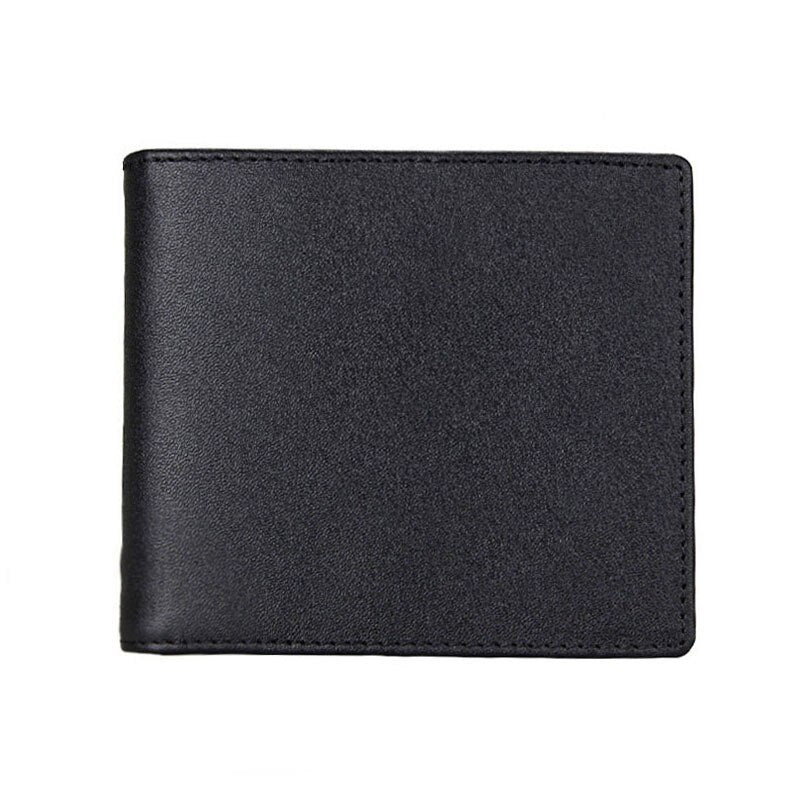 New RFID Protection Genuine Leather Wallet Men Short Coin Wallet Card Holder Purse Matte Leather Male Wallet Zipper Pocket