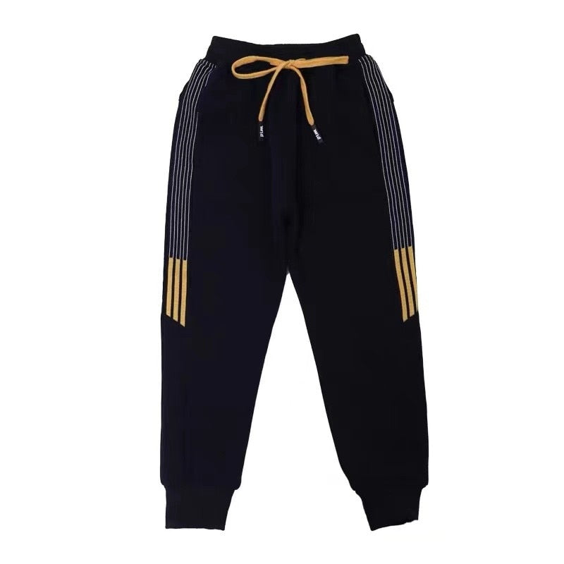 Boys Pants Winter Thicken Warm Plus Velvet Pants Girls Kids Trousers Children Sport Pants Casual Loose-fitting Trousers Fashion