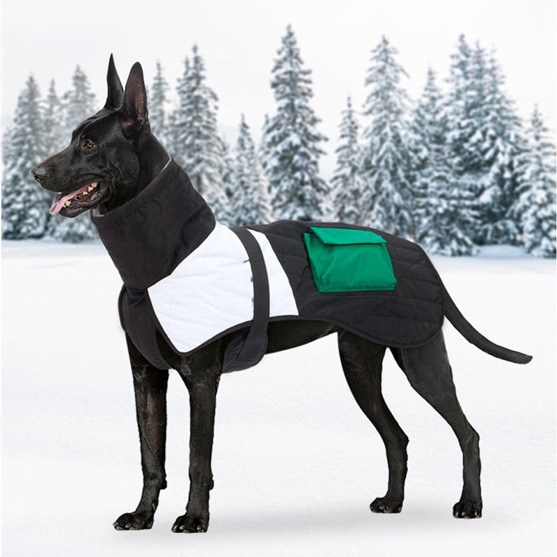 Clothes For Large Dogs Winter Warm Big Dog Vest Jacket Coat Waterproof Pet Dog Outfits French Bulldog Greyhound Doberman Clothes