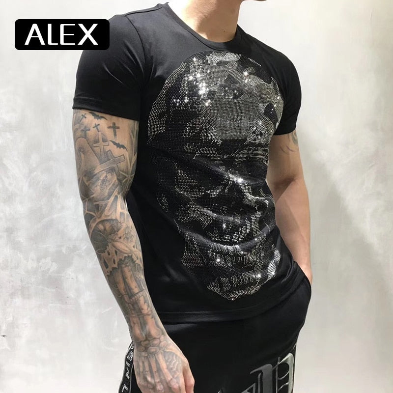 Cotton men t-shirt Soft Modern Fitted crew neck short sleeve home men clothing summer