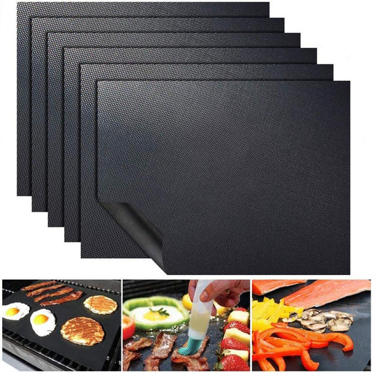 BBQ Grill Mat Barbecue Outdoor Baking Non-stick Pad Reusable Cooking Plate 40 * 33cm for Party PTFE Grill Mat Accessories