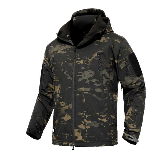 Army Clothing Men&#39;s Military Fleece Jacket Safari Airsoft Tactical Men Clothing MulticamTracksuits Camouflage Windbreakers 5XL