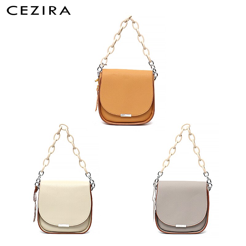 CEZIRA Quality PU Vegan Leather Crosssbody Bags Women Fashion Chain Underarm Purses Female Chic Hanging Shoulder Hobo Handbags