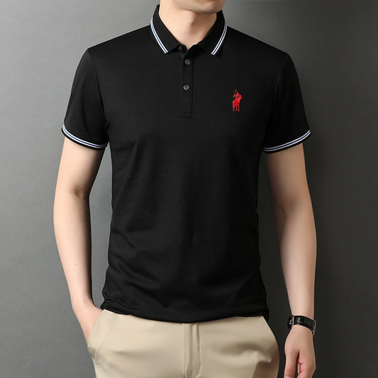 Top Grade New Designer Logo Brand Summer Mens Polo Shirts With Short Sleeve Turn Down Collar Casual Tops Fashions Men Clothing