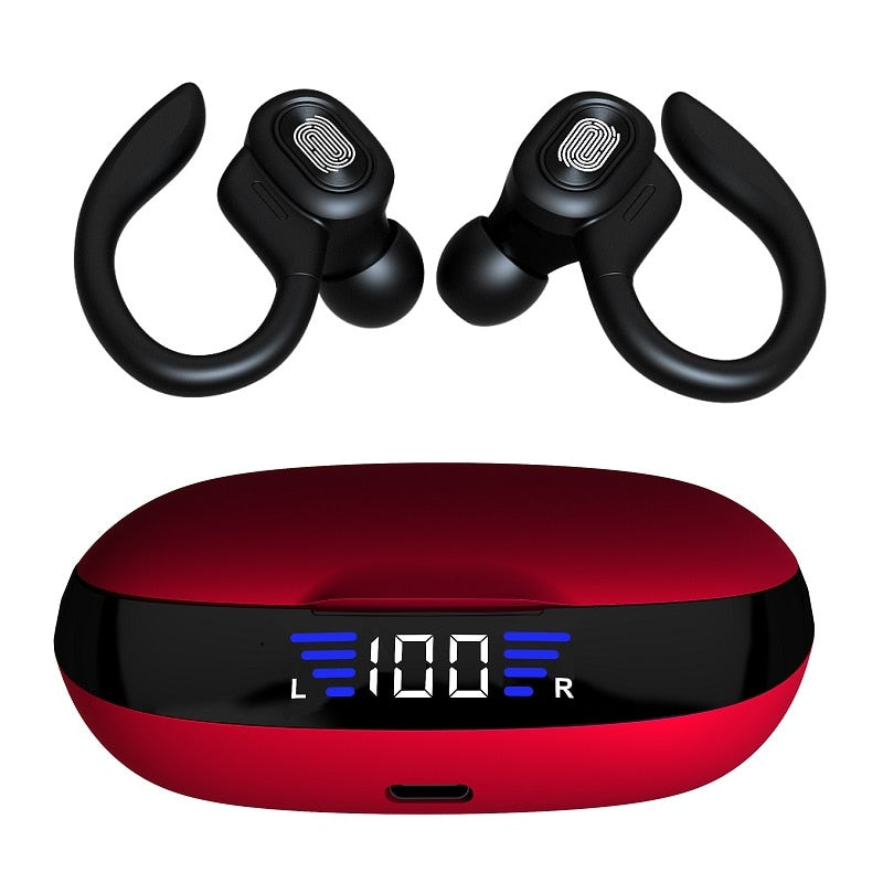 Bluetooth Wireless Headphones with Mic Sports Waterproof TWS Bluetooth Earphones Touch Control Wireless Headsets Earbuds Phone