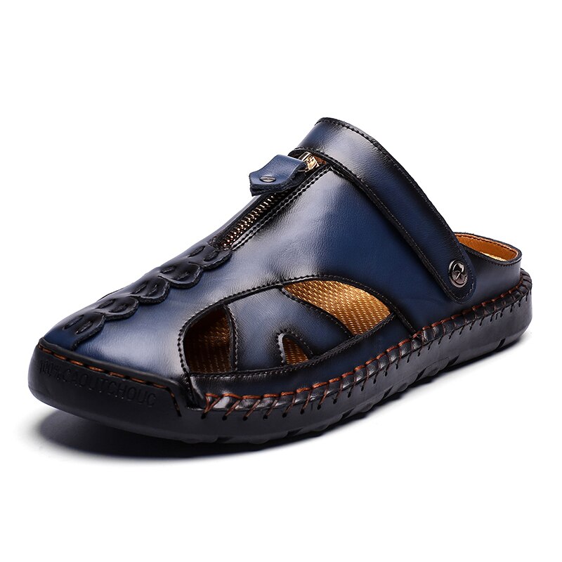 Summer New Men Sandals Comfortable Breathable Handmade Sewing Leisure Beach Outdoor Slip-on Lightweight High Quality Trekking