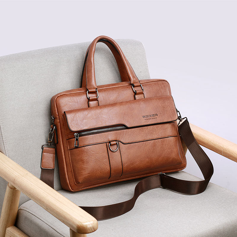 Vintage PU Leather Bag Men&#39;s Handbag Messenger Bag Men Shoulder Bags Male Laptop Briefcase Bag Casual Men Handbags for men