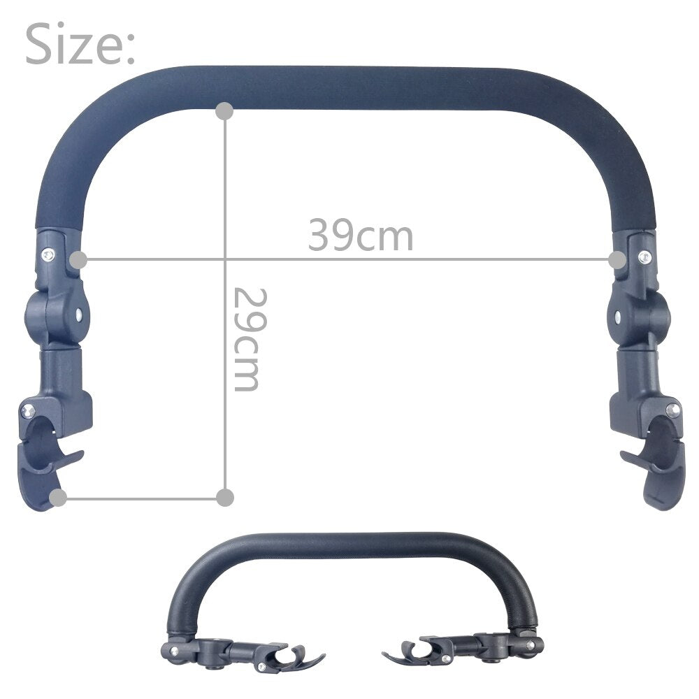 Baby Stroller Handrail For Bugaboo Bee5/3 Bee+ Baby Stroller Accessories PU Leather or EVA Handle Pram Armrest