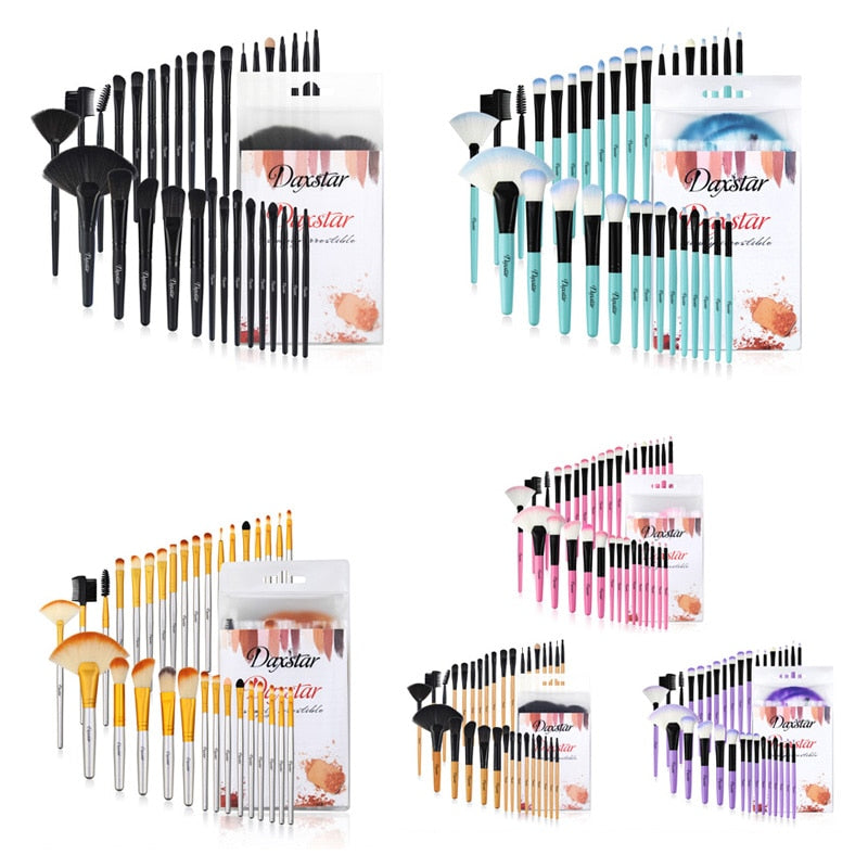 32pcs Pro Makeup Brushes Cosmetic Eye Face Powder Foundation Brushes Liner Shader Crease Shadow Foundation Brush