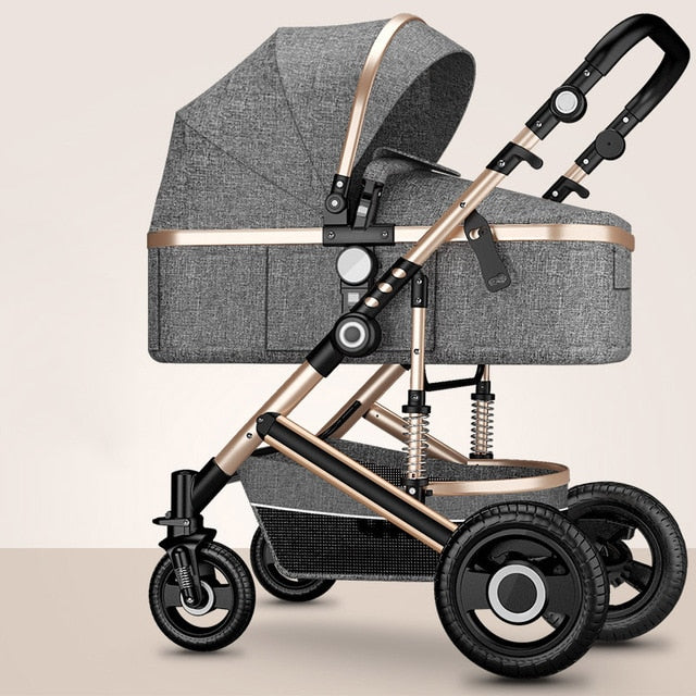 Luxury  Baby Stroller High Landview 3 in 1 Baby Stroller  Portable Baby Pushchair Baby Pram  Baby Comfort for Newborn