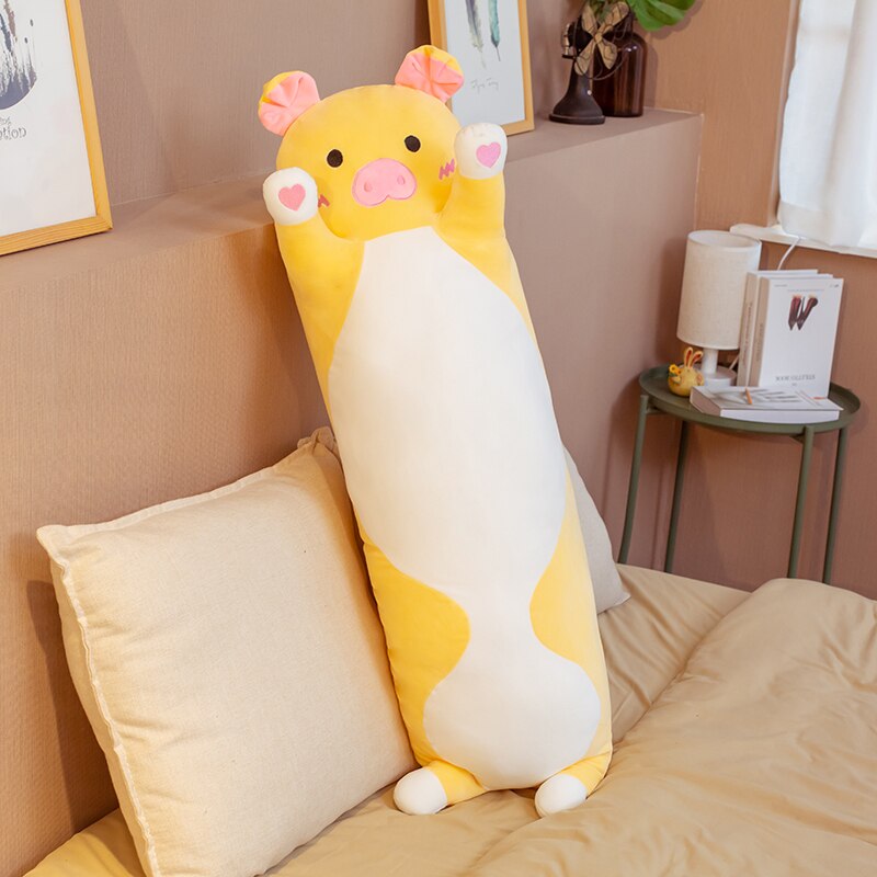 70/90/120CM Cartoon Animal Dinosaur Unicorn Cat Plush Toys Stuffed Soft Long Sleeping Pillow Dolls Children Birthday Gift