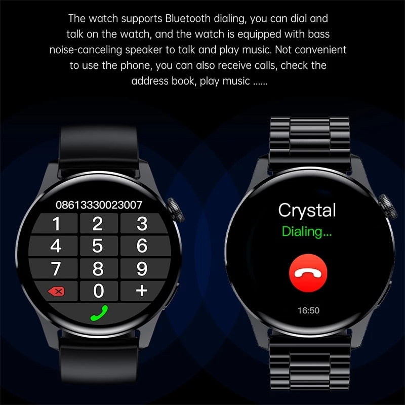 Smart Watch Men- LIGE New Bluetooth Call Smart Watch Men Full Touch Sport Fitness Watches Waterproof Heart Rate Steel Band Smartwatch Android iOS