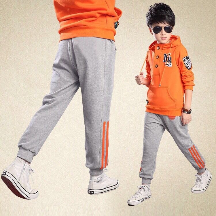 Boys Pants Children&#39;s Trousers Girls Pure Cotton Sports Trousers Kids  Wear Casual Pants Children&#39;s Brand Straight Pants Fashion