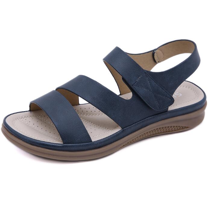 2020 Summer shoes women retro women&#39;s beach sandals round head slope comfortable lightweight sandals women&#39;s casual shoes hy710