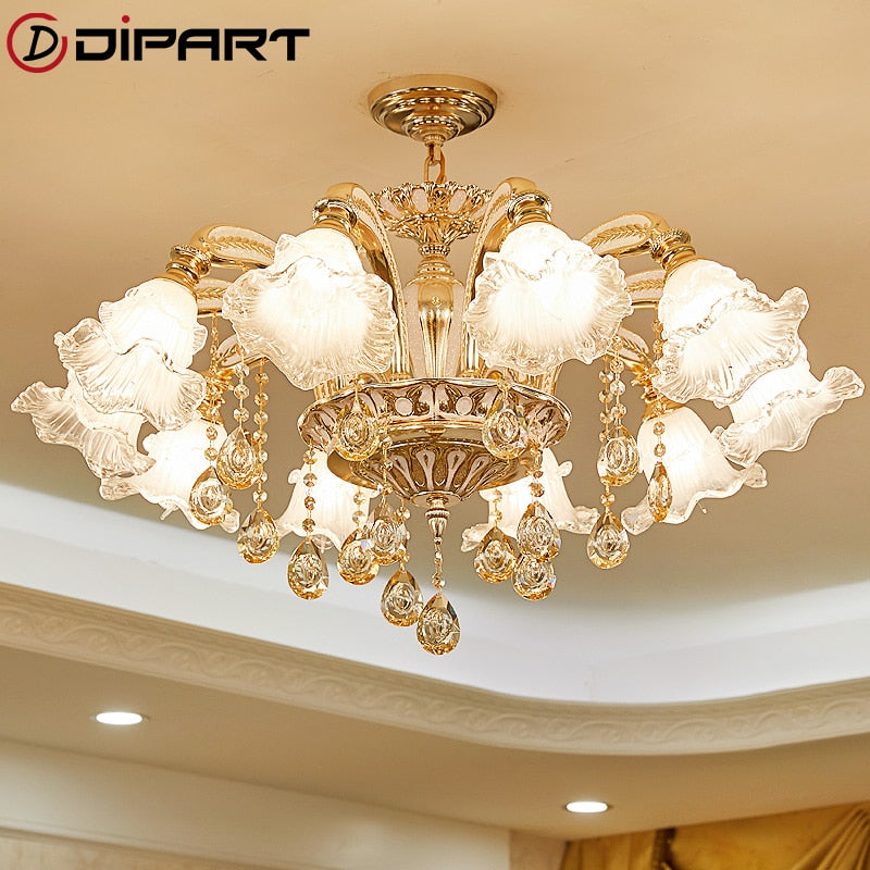 Gold crystal chandelier modern lighting for living room dinning room Chandelier lights Crystal k9 chandeliers Crystal Lights