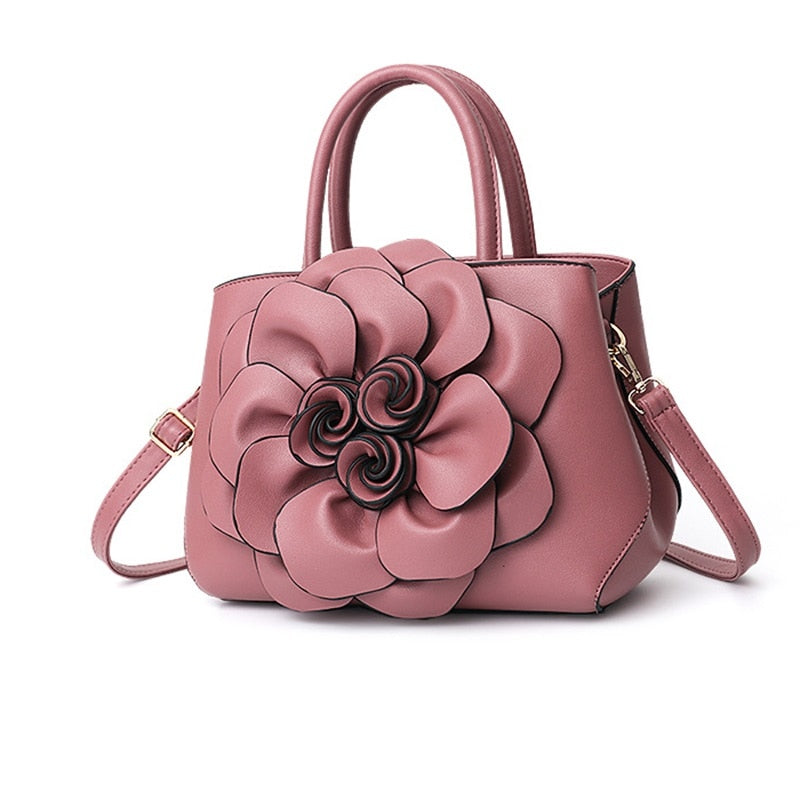 Elegant Women Handbags, Tote Bag, Three-Dimensional Flower Shoulder Designer Bag, Ladies Messenger Crossbody Bag, Party Purse Bolsa Feminina  www.chishtismart.com