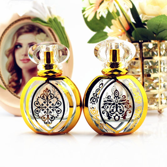 3pcs/lot High Quality 50ml Round Glass Perfume Bottle Empty Pump Spray Perfume Atomizer Refillable Bottles