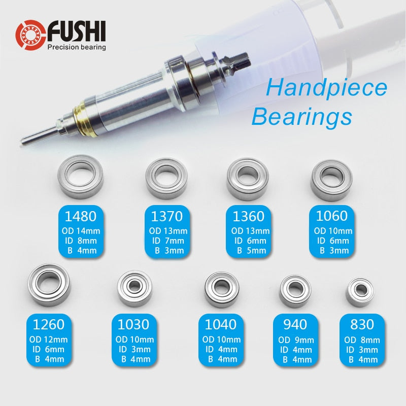 Electric Nail Drill Machine Bearing MR148zz MR126zz MR106zz MR104zz 623zz 693zz 684zz MR128zz 10PCS Dental Handle Ball Bearings