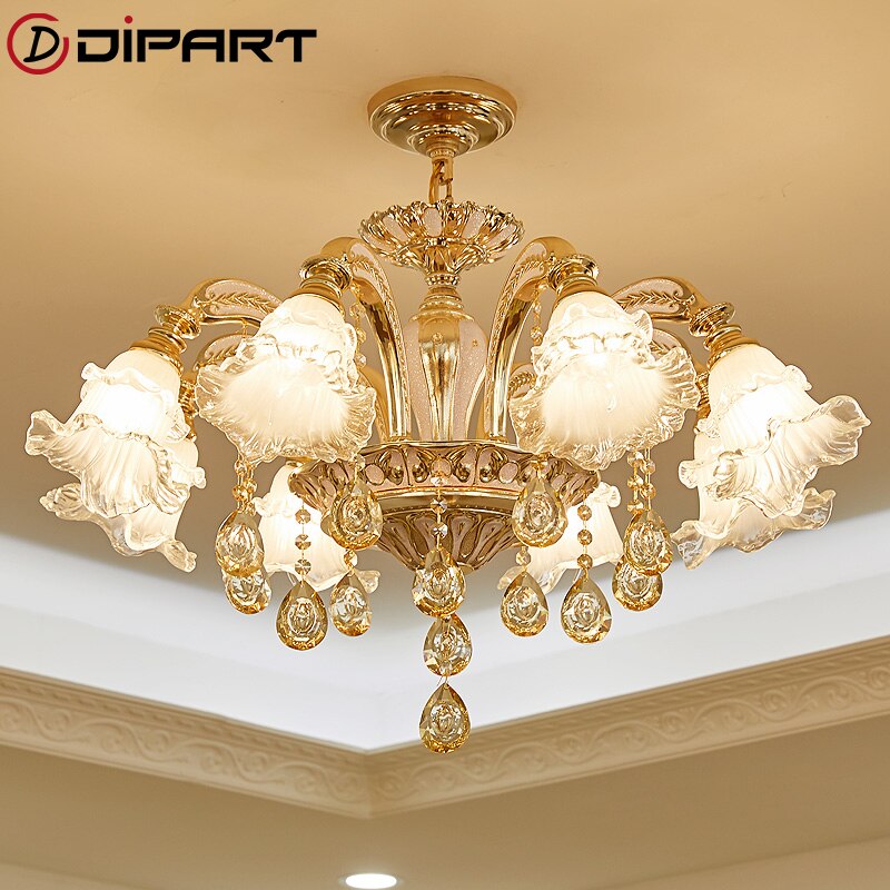 Gold crystal chandelier modern lighting for living room dinning room Chandelier lights Crystal k9 chandeliers Crystal Lights