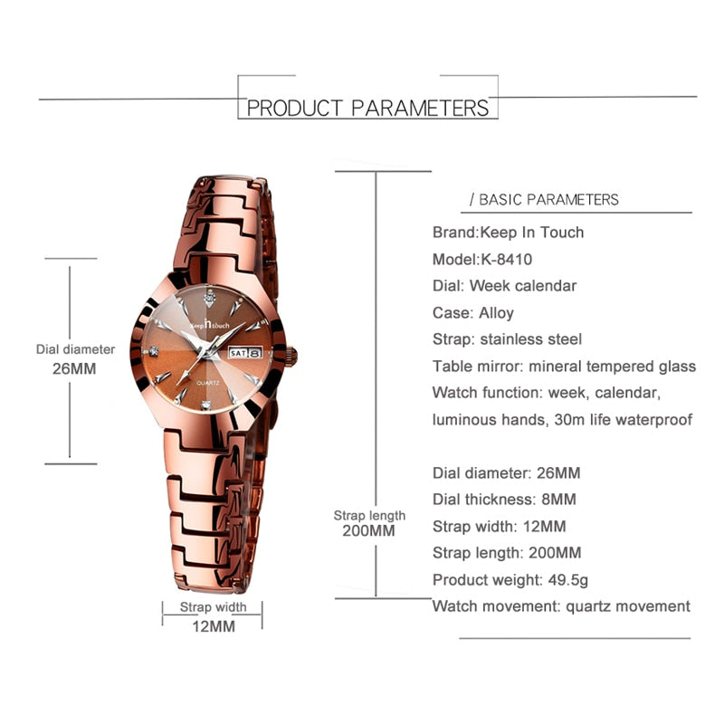 High Quality Watches Women Fashion Watch 2022 Luxury Brand Quartz Ladies Watch Small Dial Calendar Bracelet Watch Montre Femme