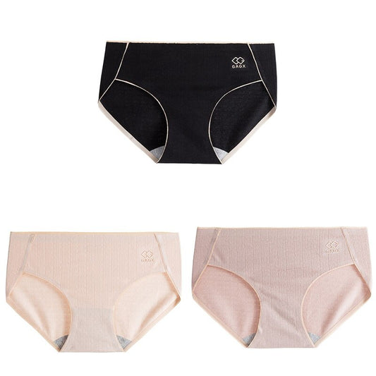 High Quality 3Pcs Womens Panties Cotton Panties Briefs Women Underwear Lingerie Femme Bow-knot Underpants Women&#39;s Intimates