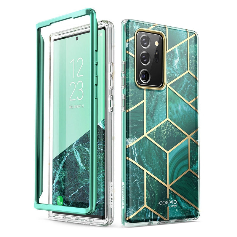 For Samsung Galaxy Note 20 Ultra Case 6.9&quot;(2020) I-BLASON Cosmo Full-Body Glitter Marble Cover WITHOUT Built-in Screen Protector