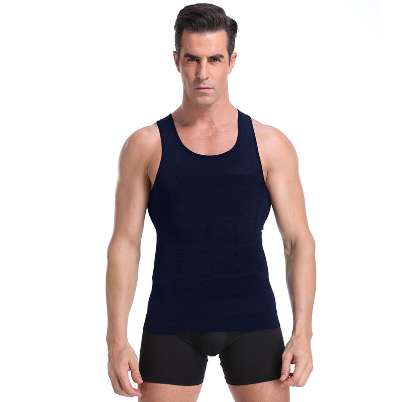 Be-In-Shape Men&#39;s Slimming Vest Body Shaper Belly Control Posture Gynecomastia Compression Shirt Underwear Waist Trainer Corset