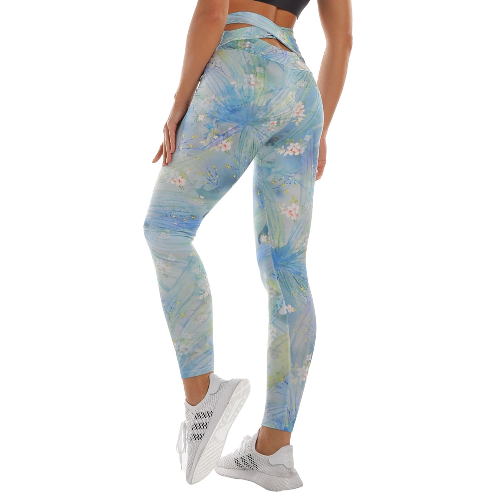 Zohra Woman Pants Workout Legging Contrast Stitching Printing Fitness Leggins High Waist Slim Legins Gym Bandage Leggings