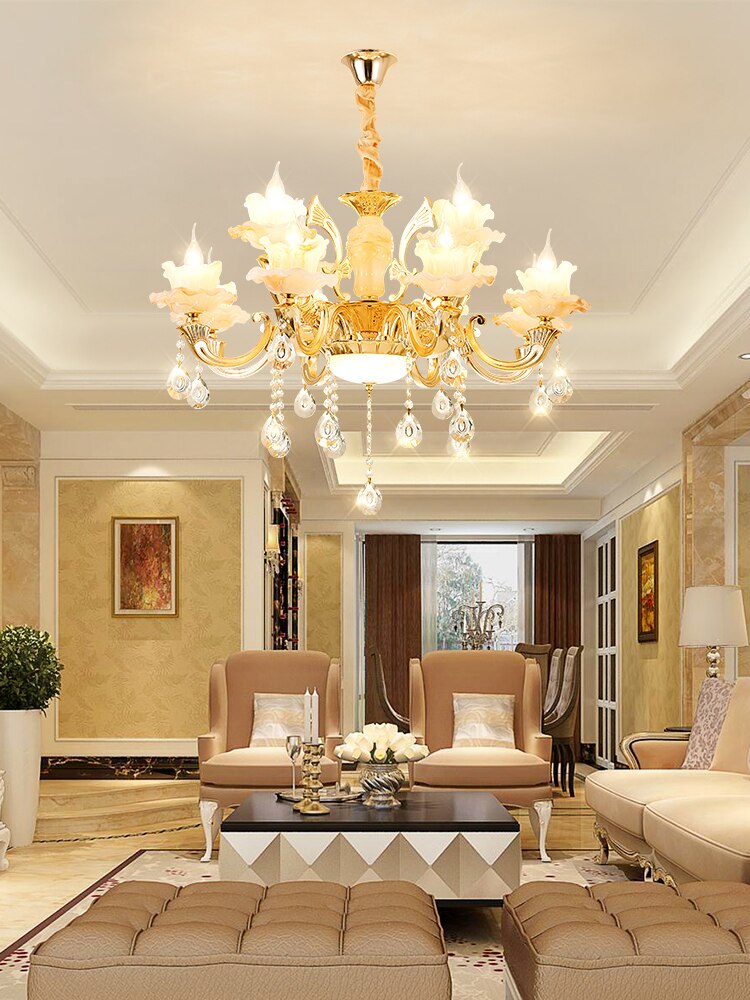 Modern Led Chandelier For Foyer Living room Diningroom Kitchen Lustre  6light-18light Led Ceiling Dolomite Chandelier Lighting