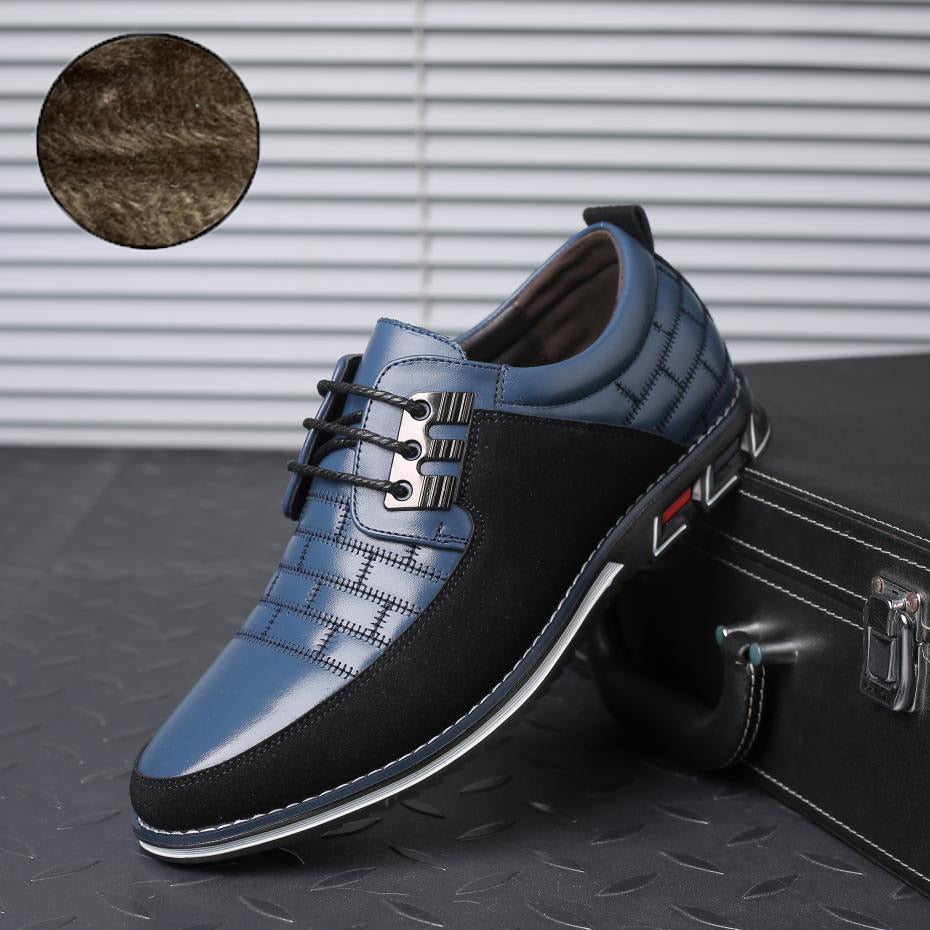 Autumn Genuine Leather Mens Walking Shoes Breathable Male Sneakers Lace-up Oxfords Dress Business Formal Wedding Party Big Size